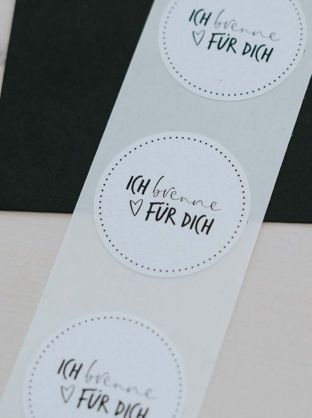 Ich brenne · Aufkleber