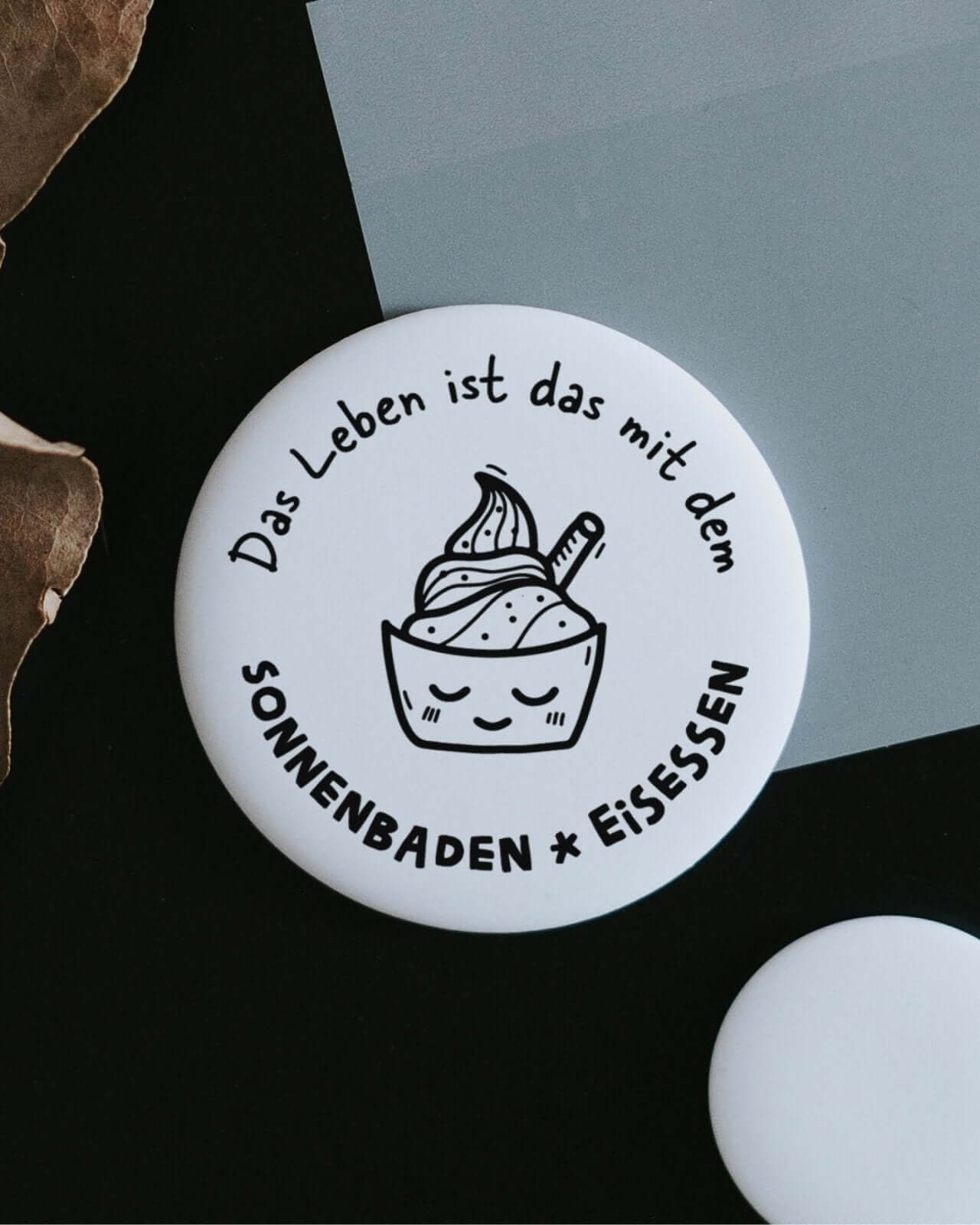 Sonnenbaden Eisessen · Magnet · groß