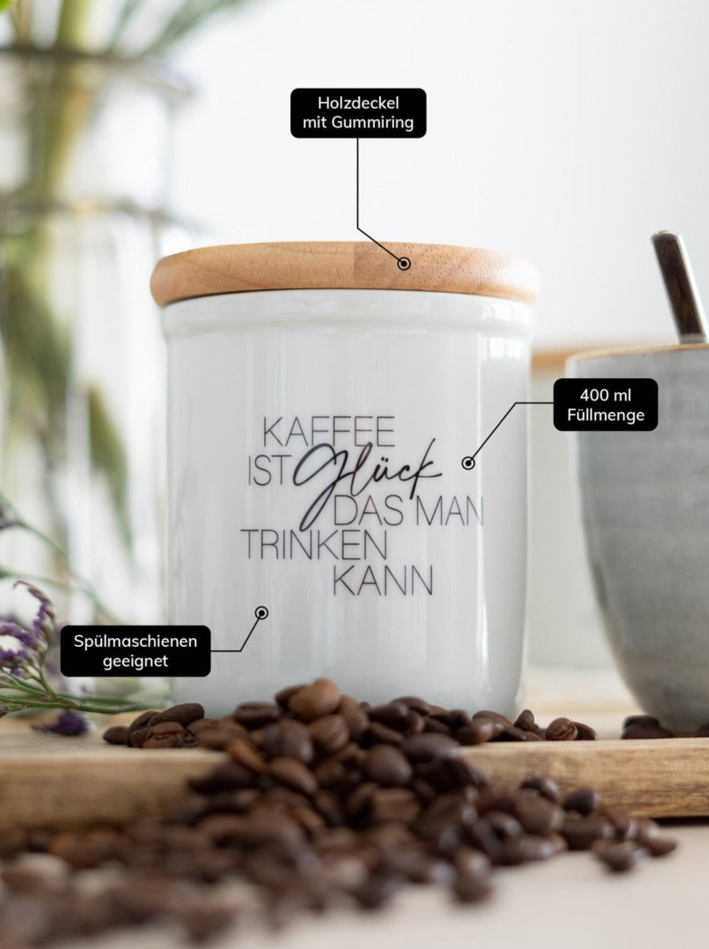 Kaffee ist Glück · Vorratsdose