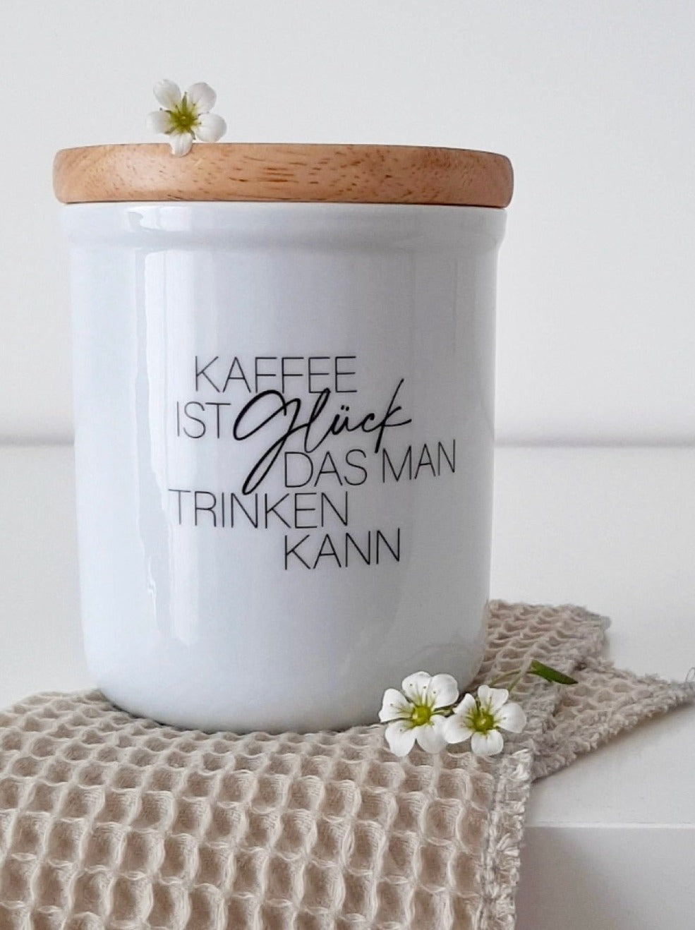 Kaffee ist Glück · Vorratsdose