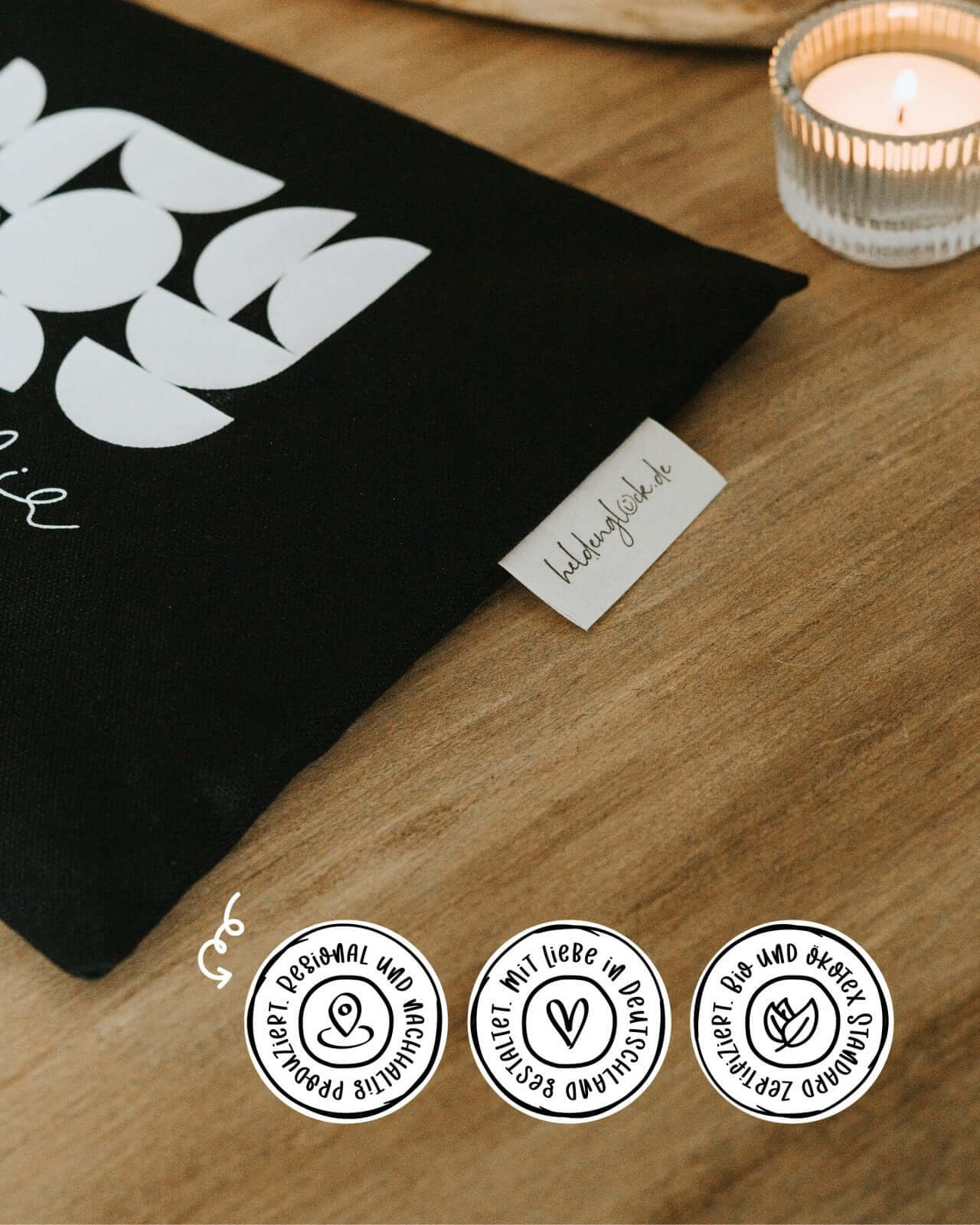 Warm ums Herz · Körnerkissen