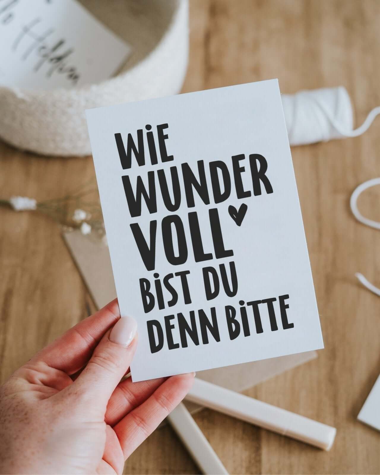 Wie wundervoll · Postkarte