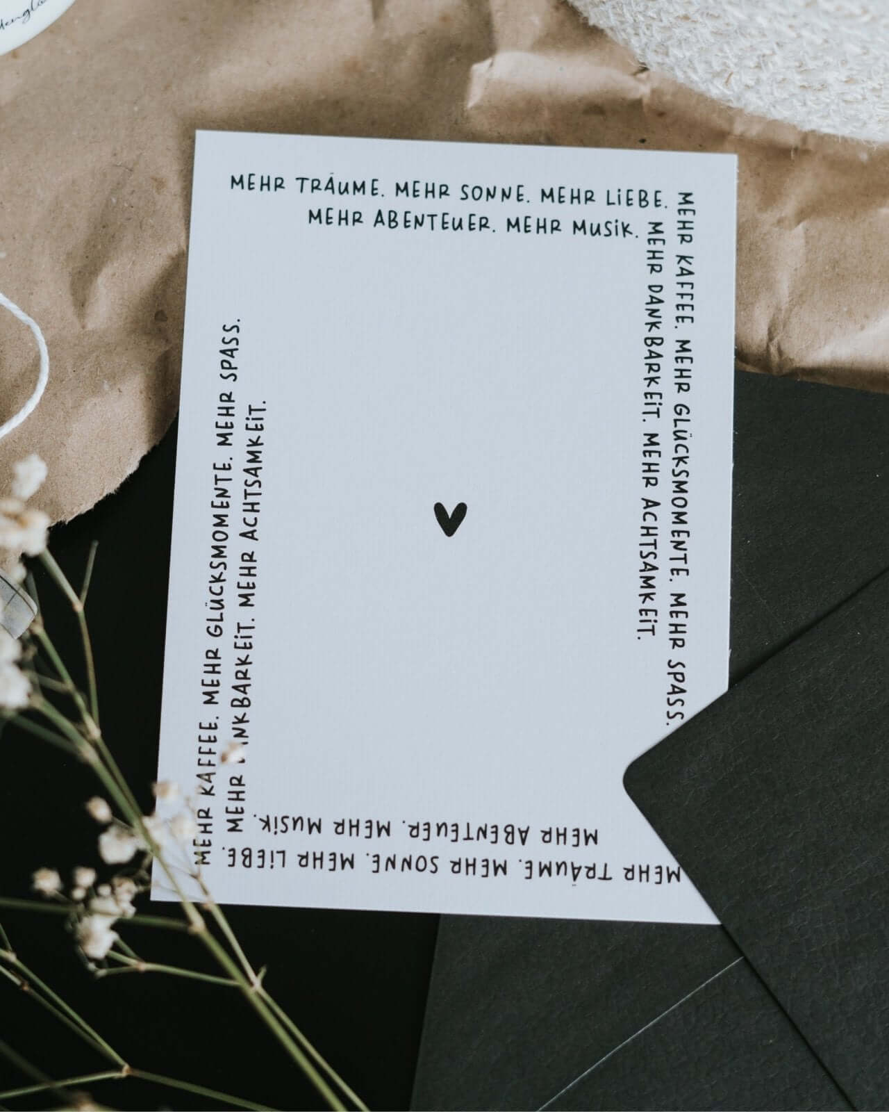 Mehr Träume · Postkarte