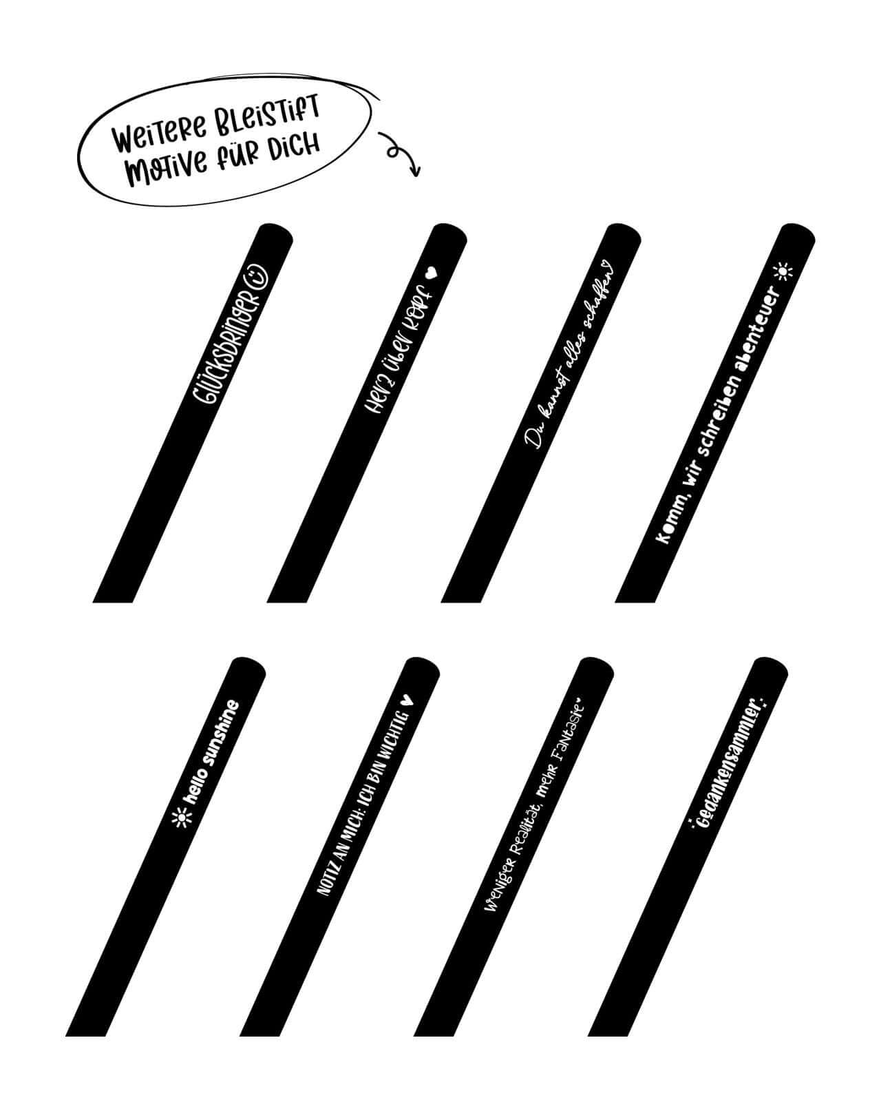 Notiz an mich · Bleistift