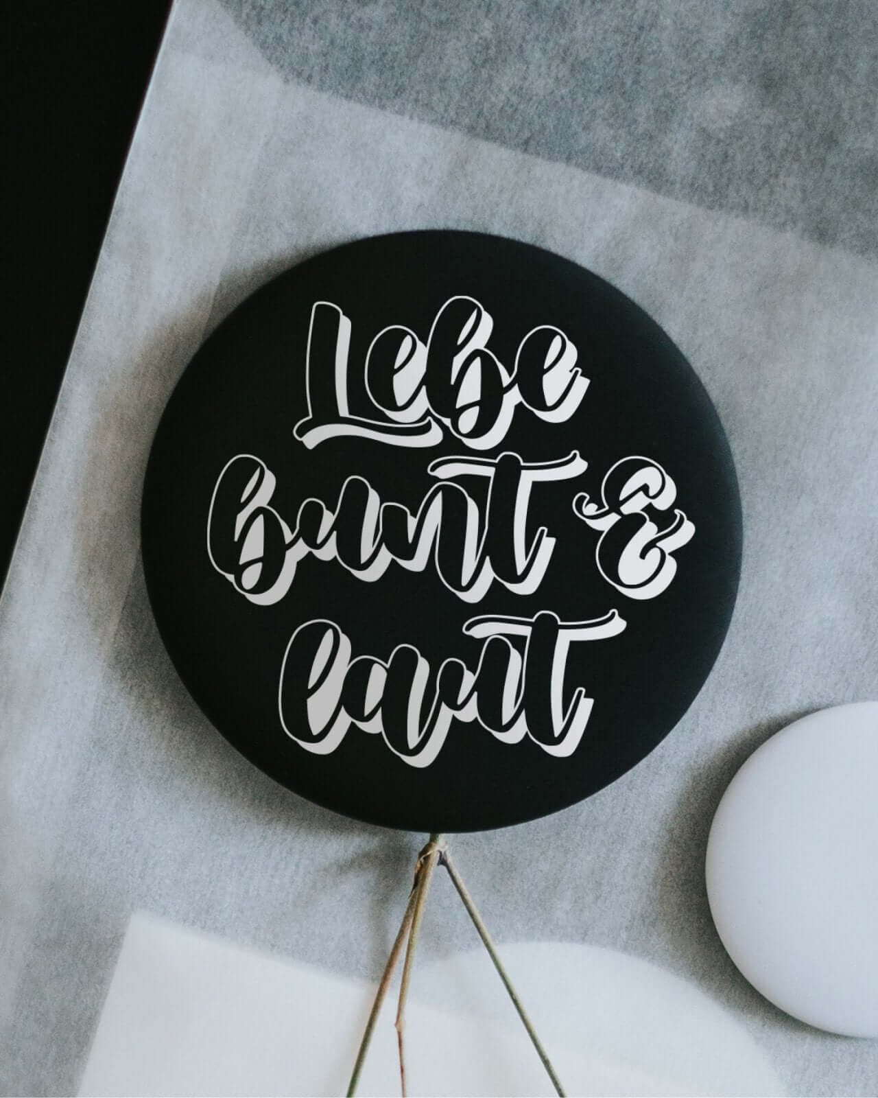 Lebe bunt und laut · Magnet · klein