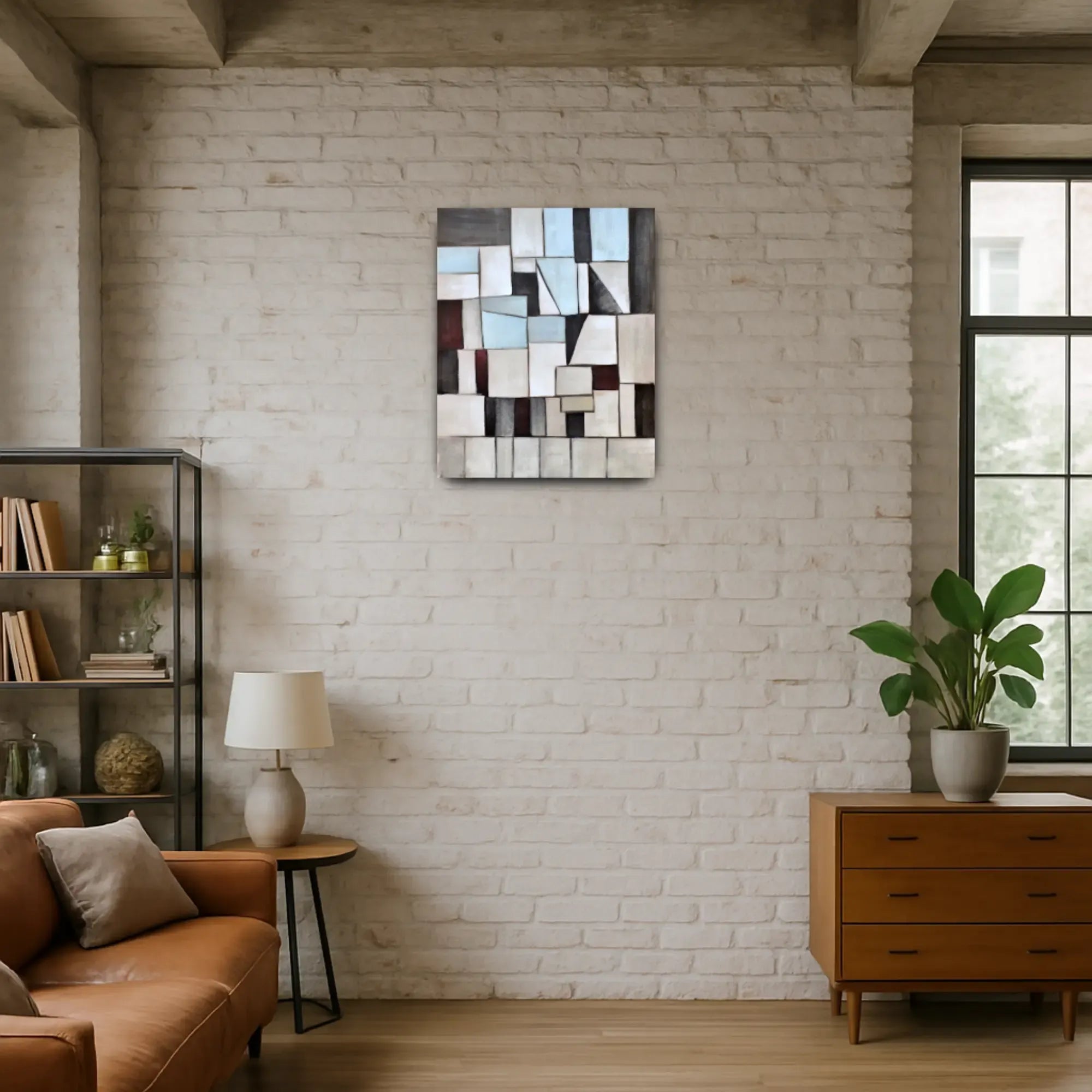 Großes Gemälde - Geometrie der Stille