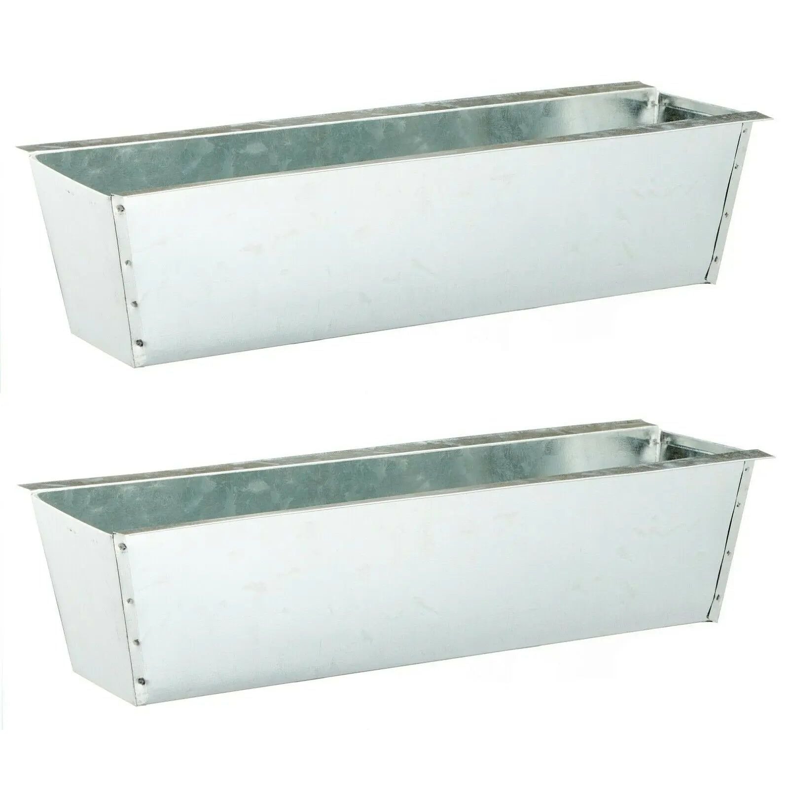 Pflanzkästen für Europalette – 2er Set Zink-Pflanzkasten für Palettenbeet & Blumenkasten