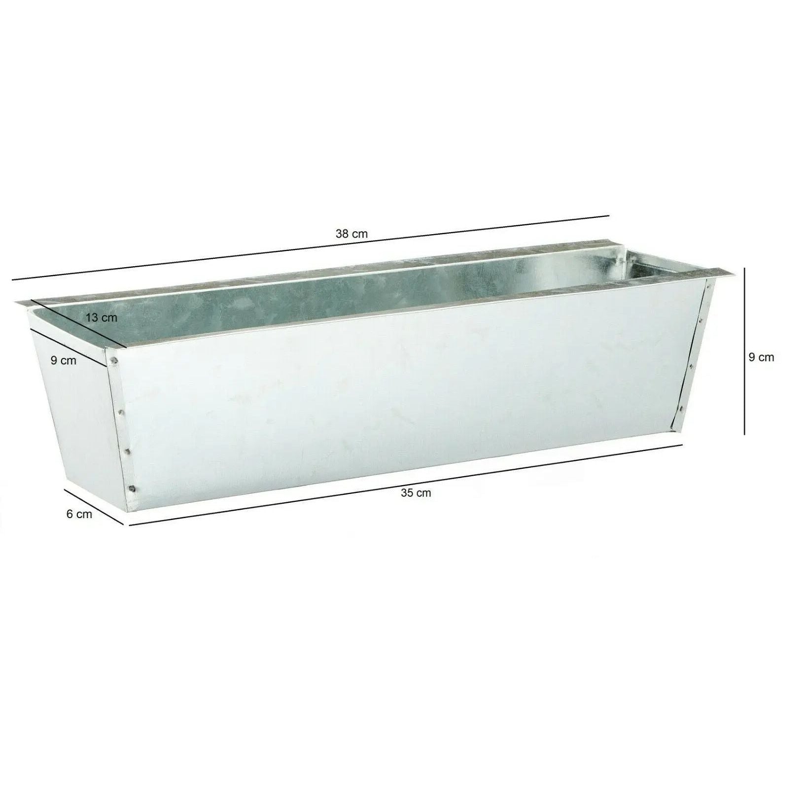 Pflanzkästen für Europalette – 2er Set Zink-Pflanzkasten für Palettenbeet & Blumenkasten