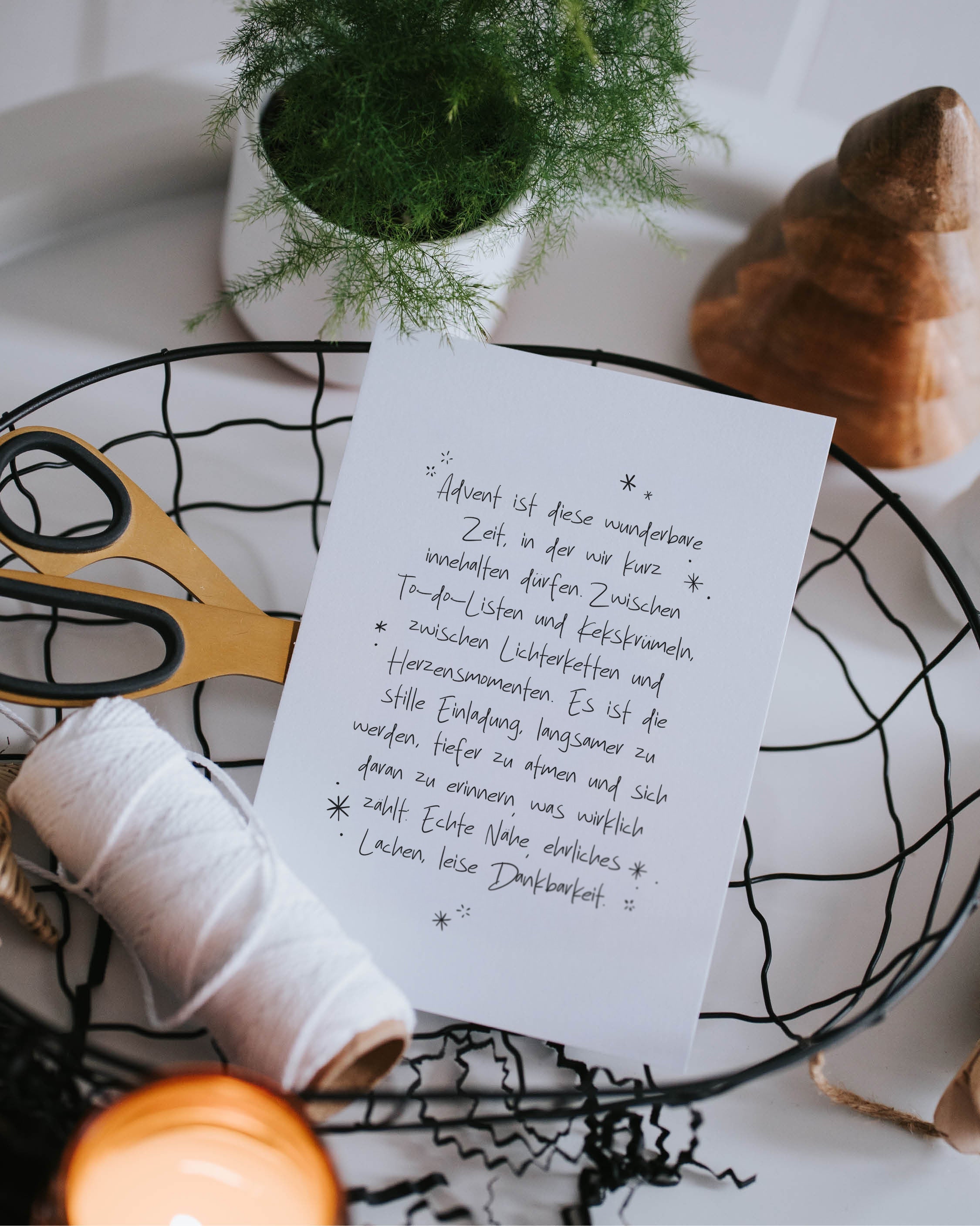 Adventszeit · Postkarte