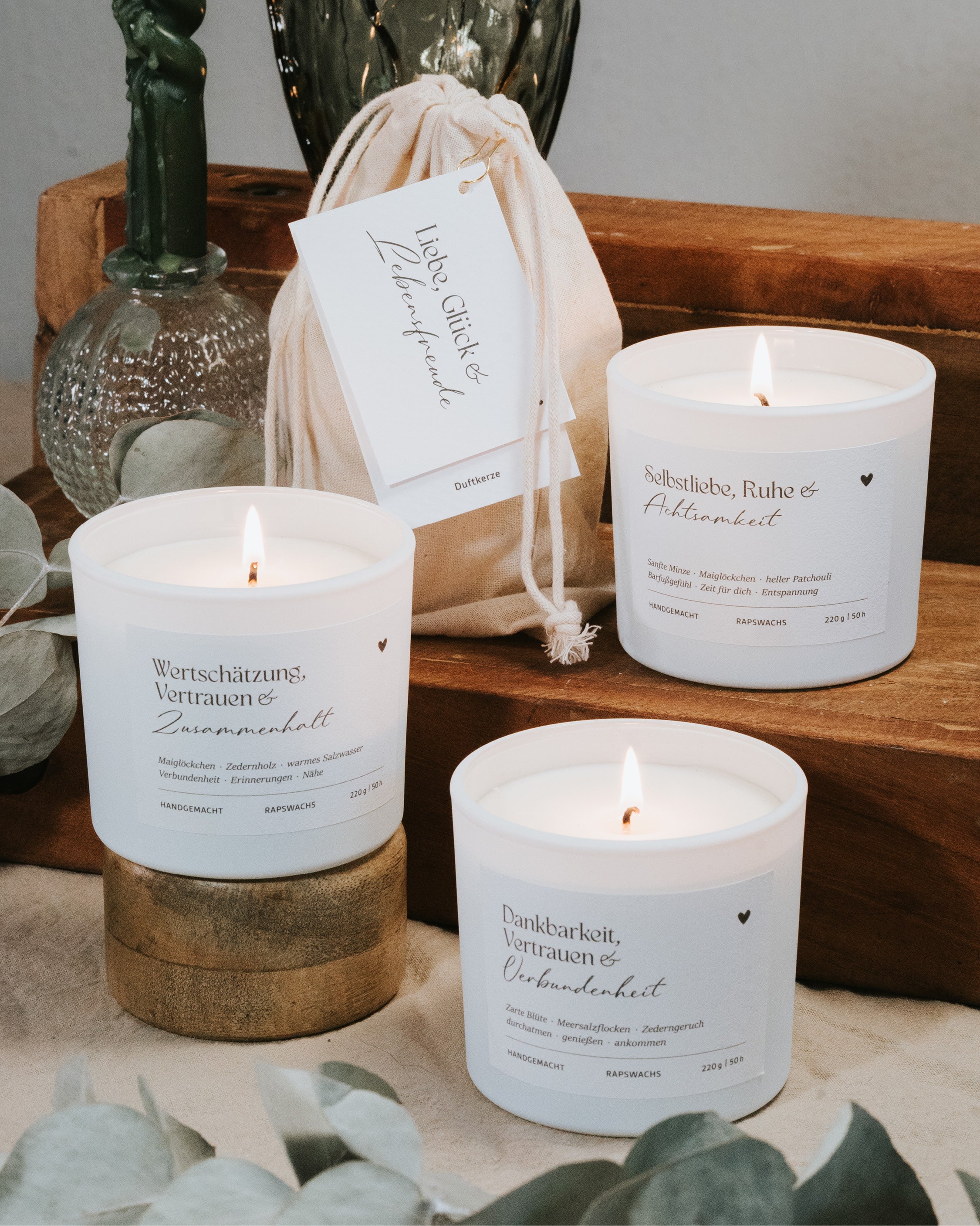 Dankbarkeit, Vertrauen und Verbundenheit · Duftkerze