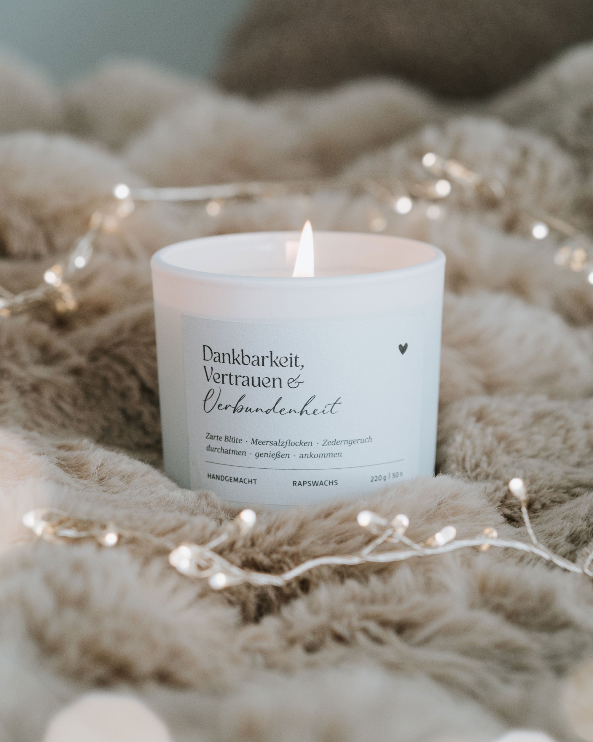 Dankbarkeit, Vertrauen und Verbundenheit · Duftkerze