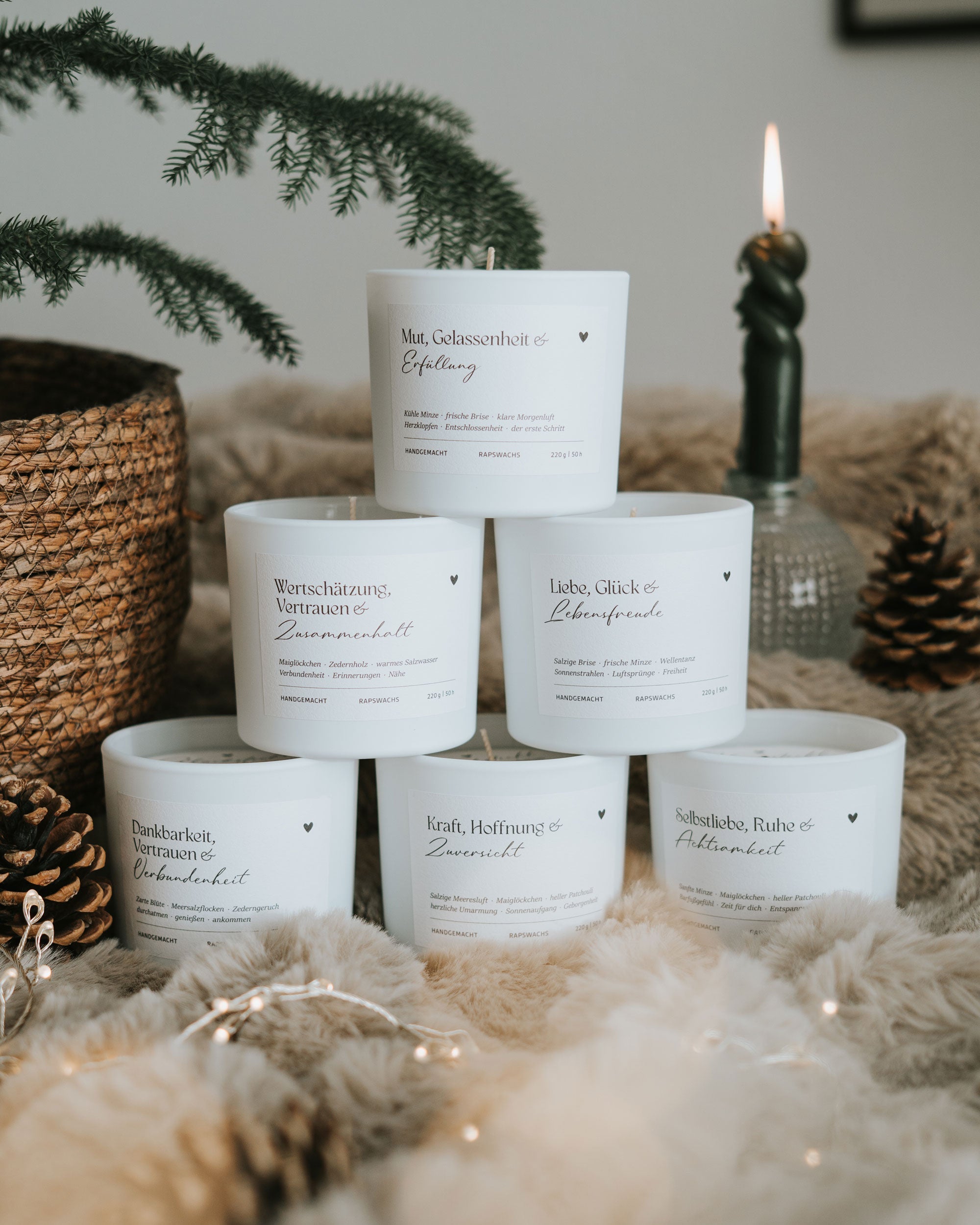 Wertschätzung, Vertrauen und Zusammenhalt · Duftkerze