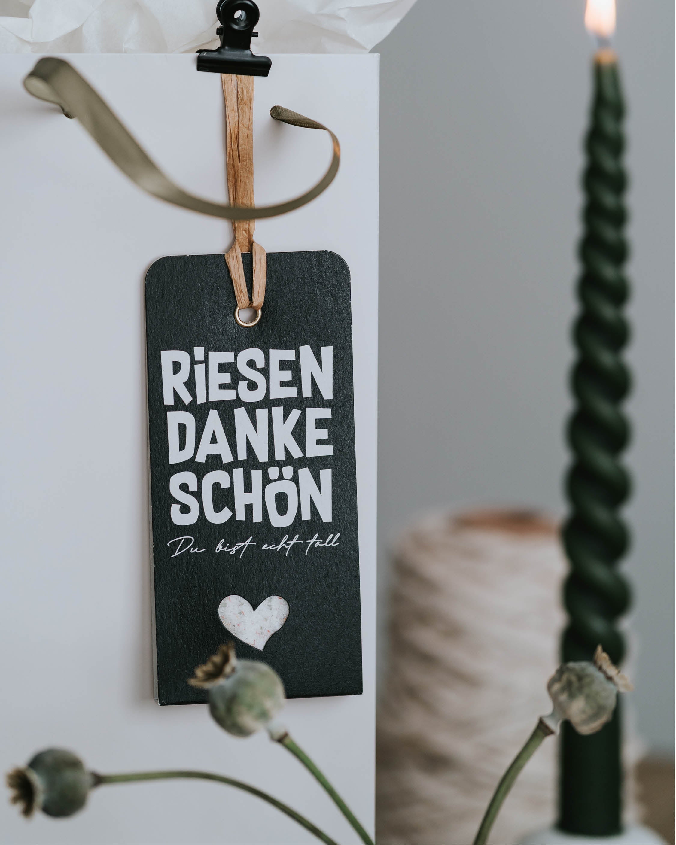 Riesen Dankeschön · Geschenkanhänger