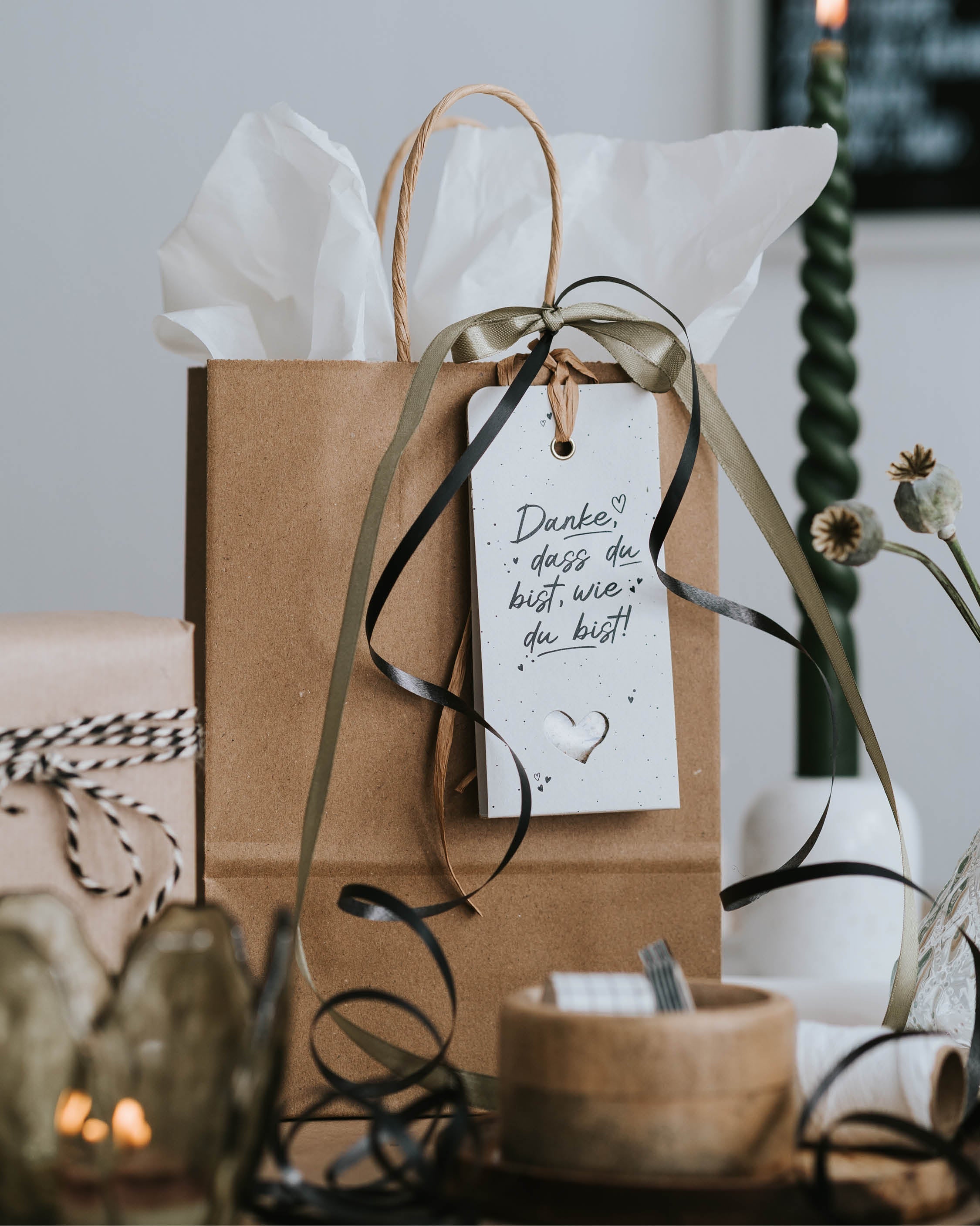 Danke dass · Geschenkanhänger