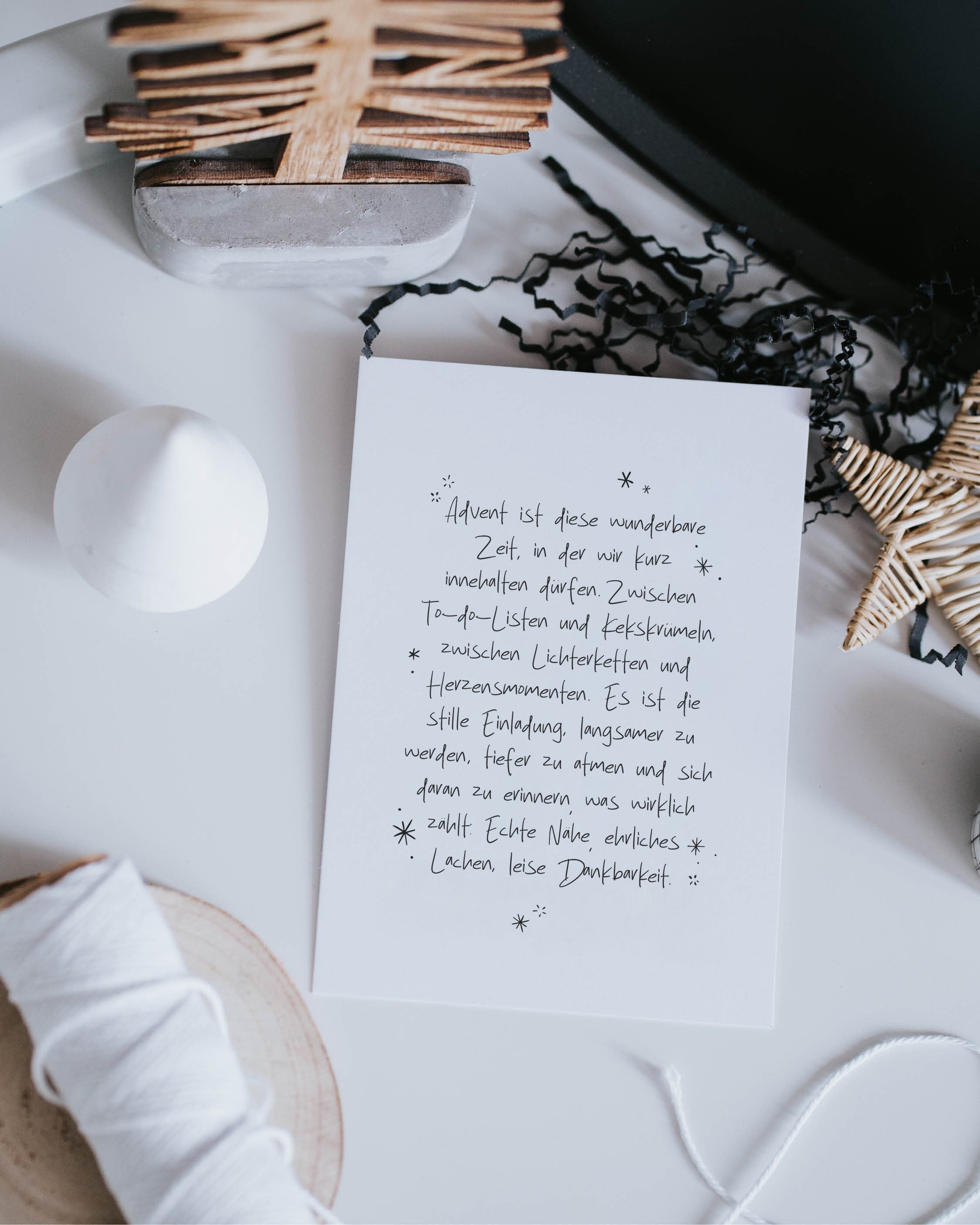 Adventszeit · Postkarte