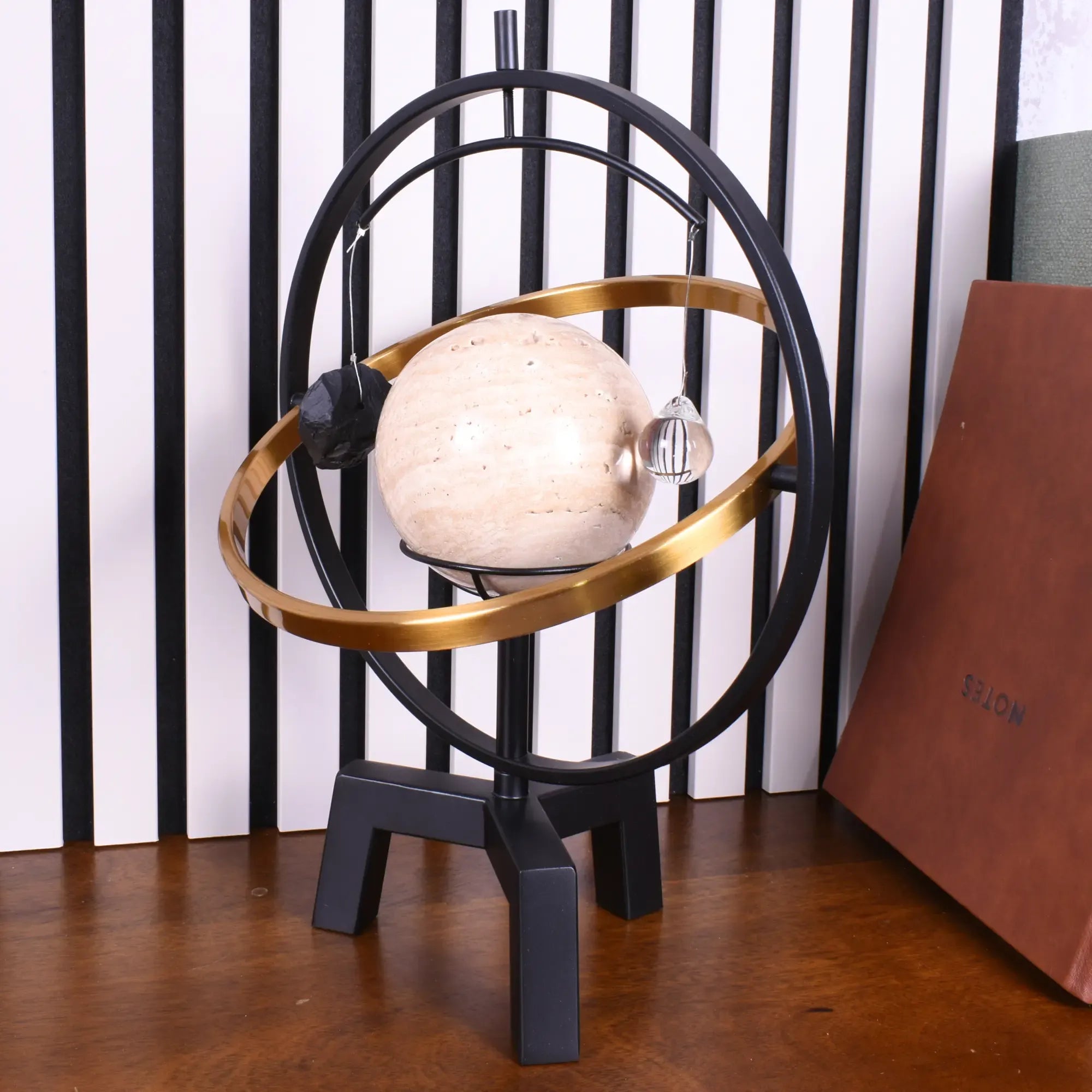 Dekoobjekt - Tisch-Globus - Moderne Abstrakte Dekokugel AstraCosmo