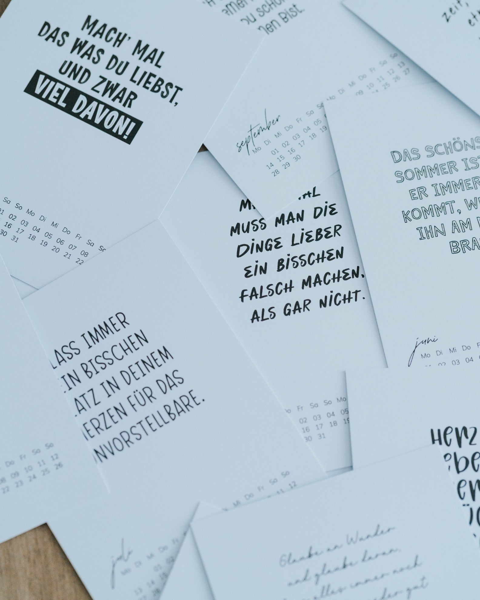 Kalenderkarten für 2026