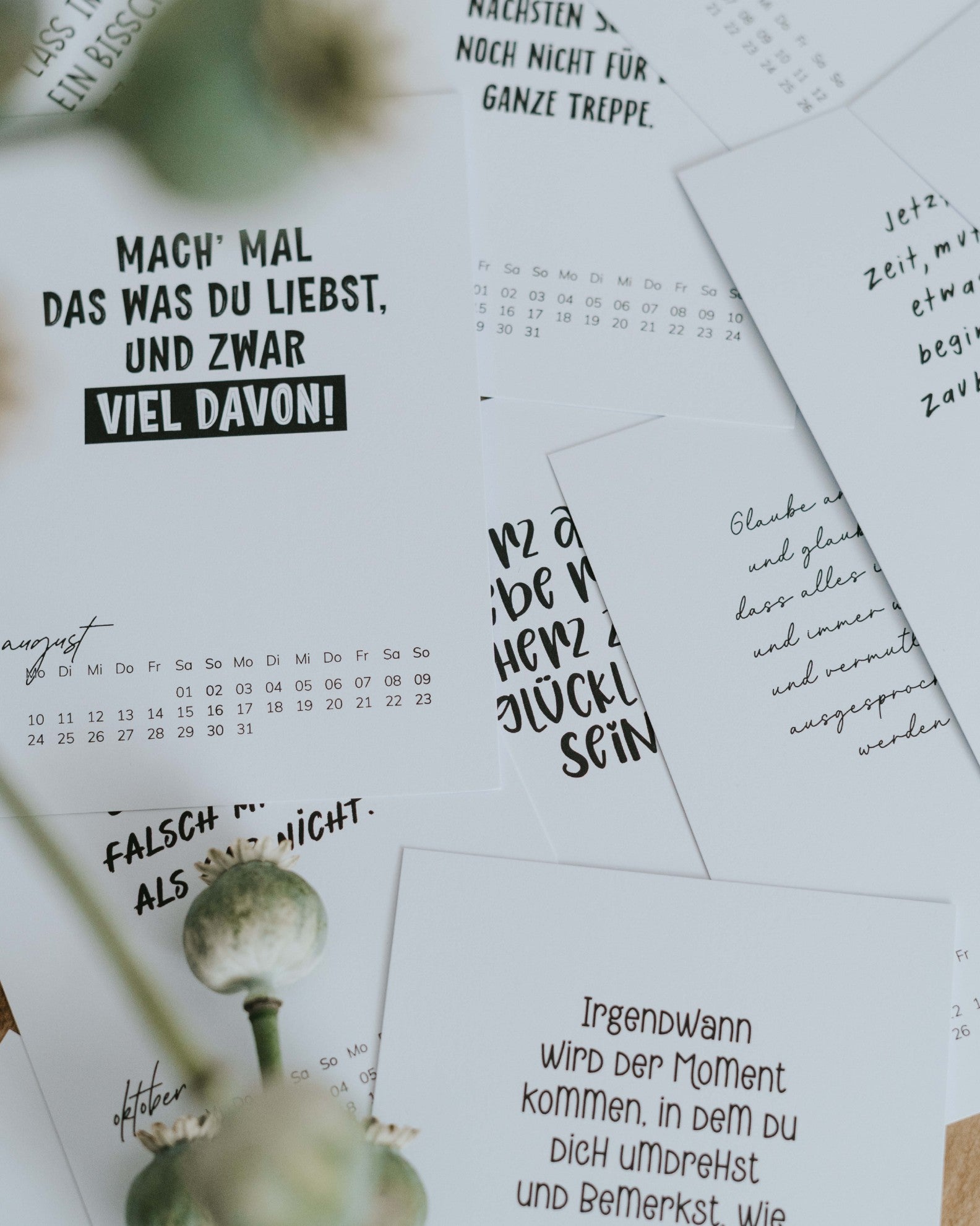 Kalenderkarten für 2026