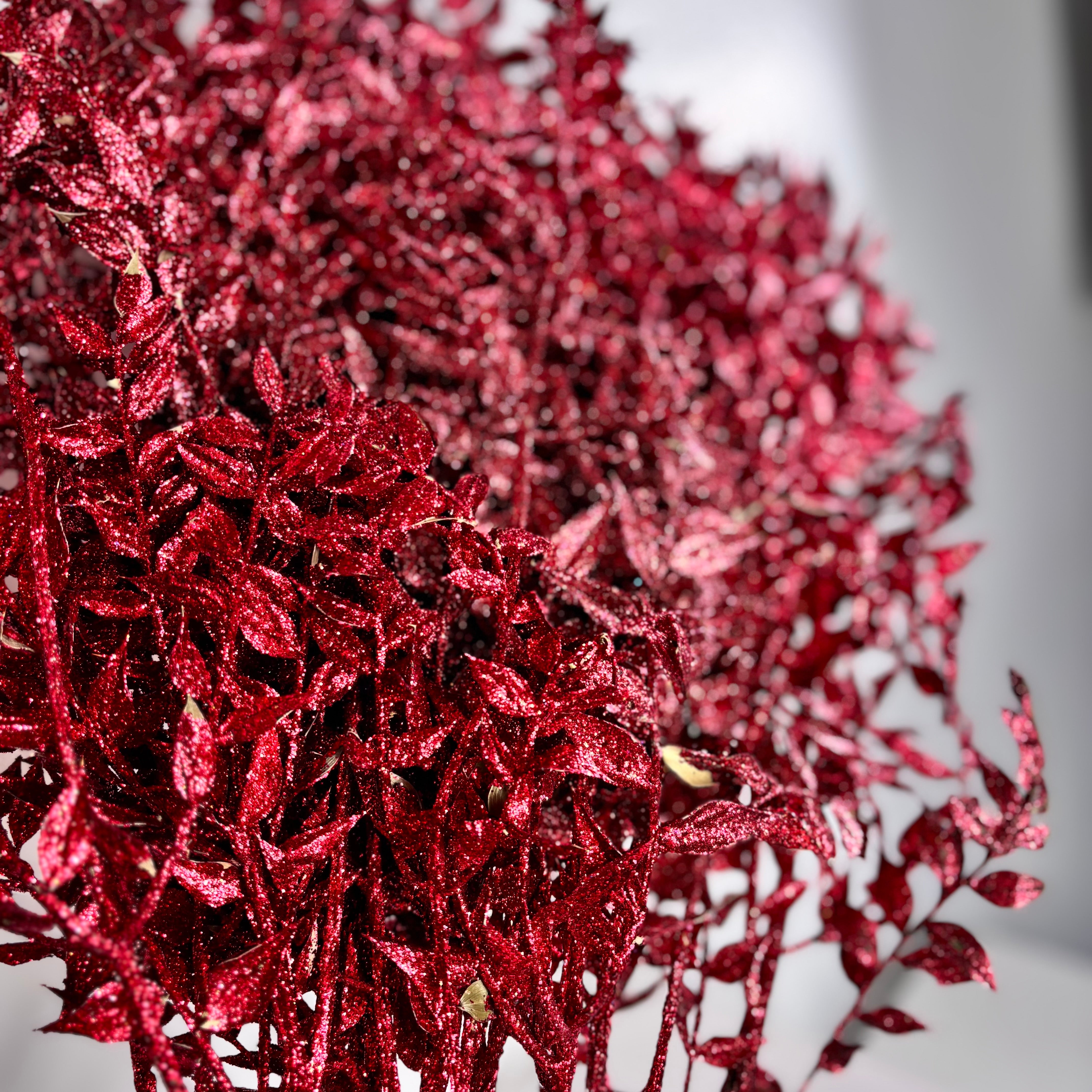 Ruskus glitzer-rot / Outlet