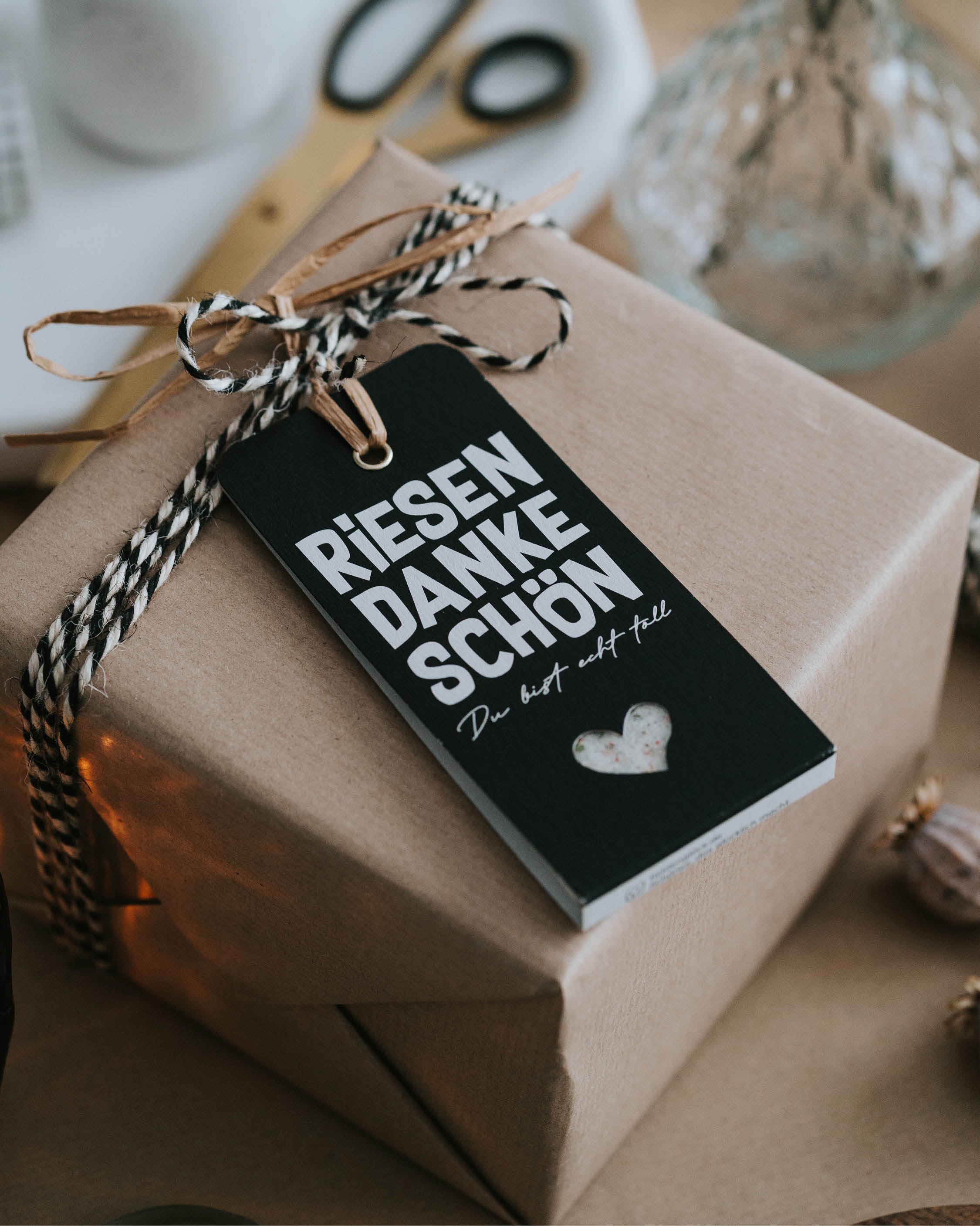 Riesen Dankeschön · Geschenkanhänger