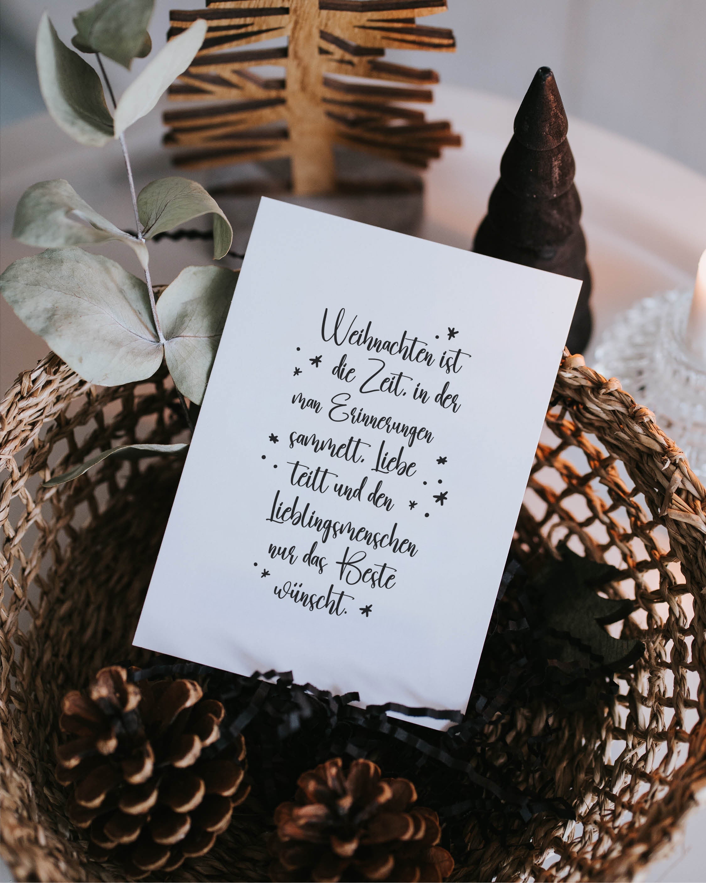 Weihnachtszeit · Postkarte