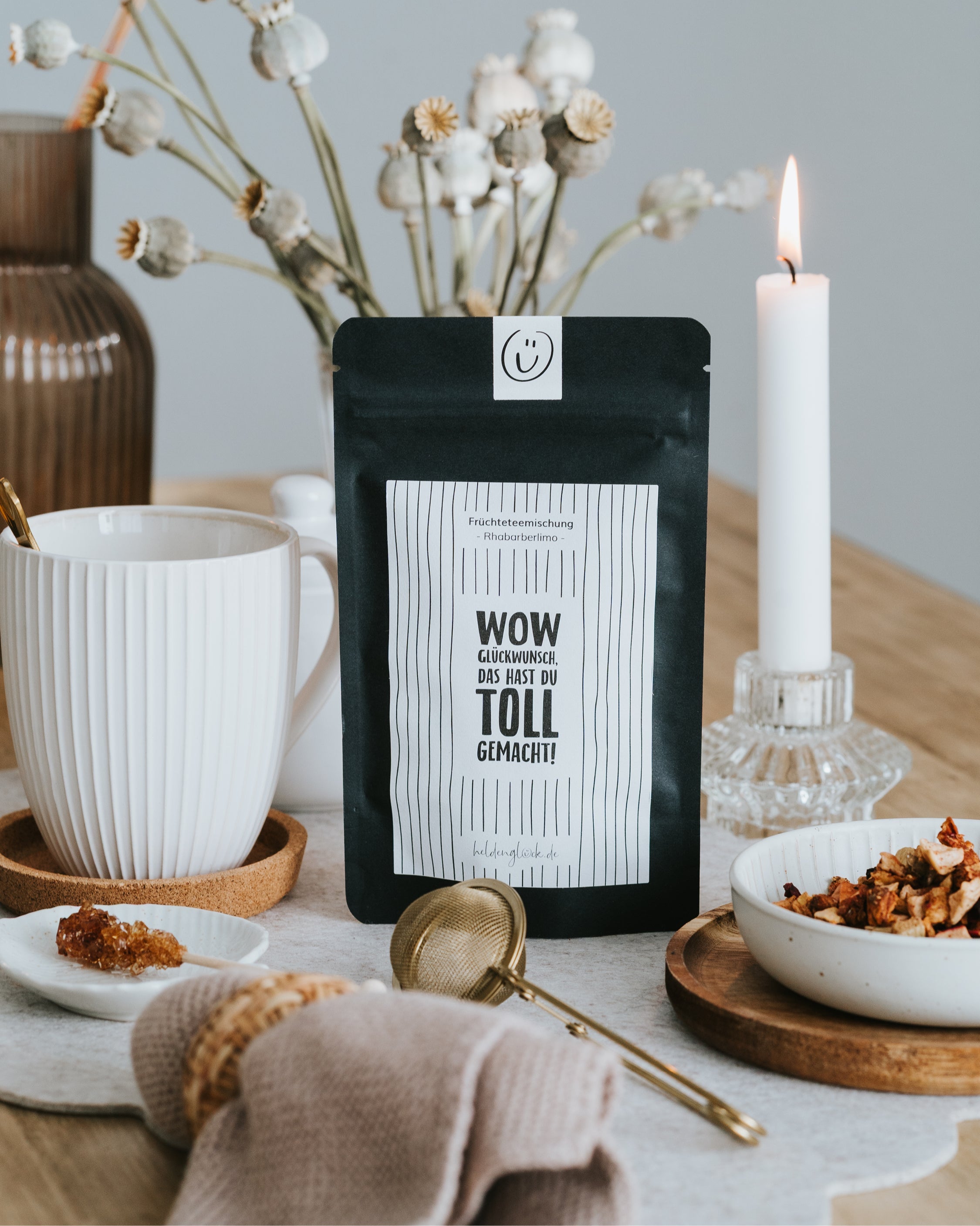Wow Glückwunsch · Früchtetee