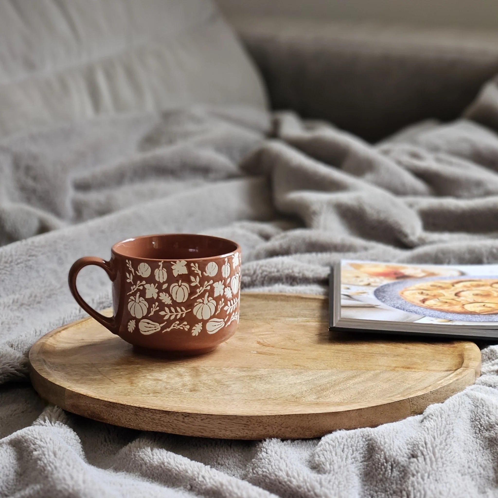 Mango-Holzteller Ø 38 cm – Großer Dekoteller aus Mangoholz für natürliche Tischdeko