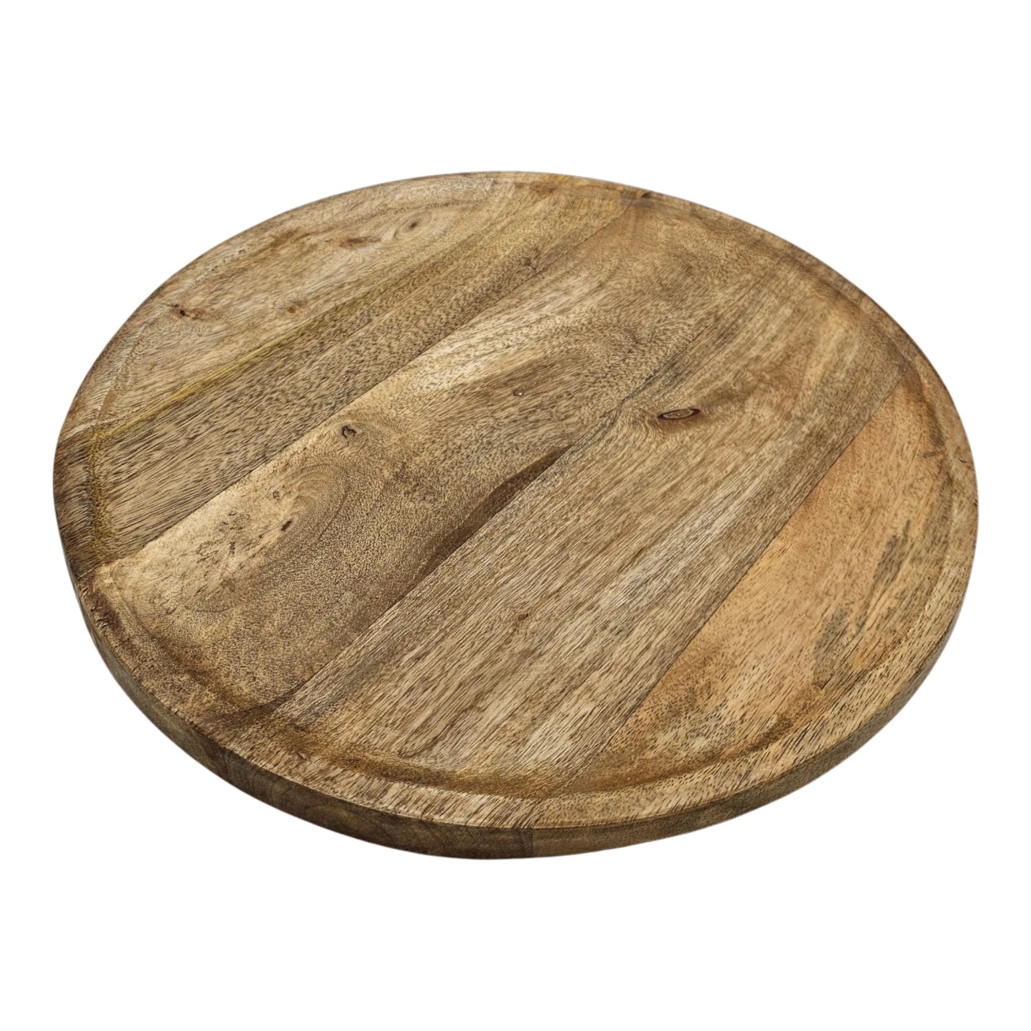 Mango-Holzteller Ø 38 cm – Großer Dekoteller aus Mangoholz für natürliche Tischdeko
