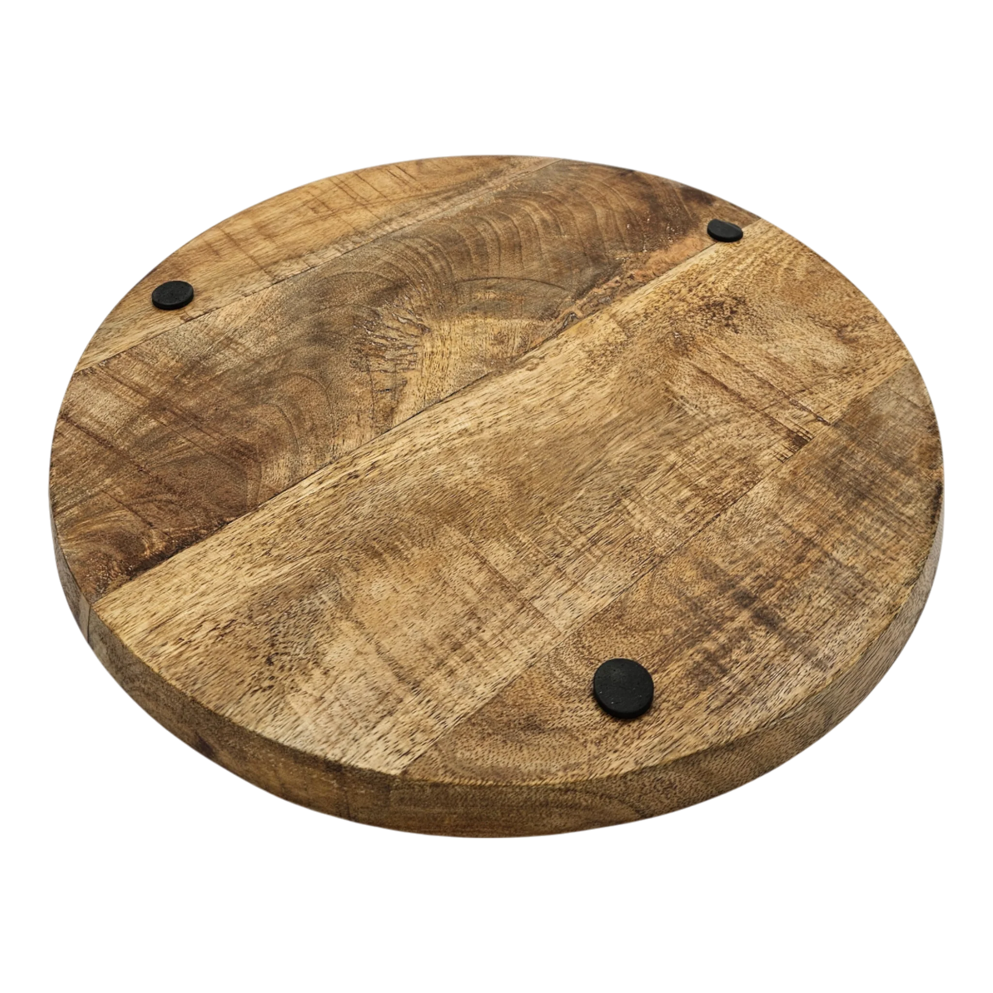 Mango-Holzteller Ø 38 cm – Großer Dekoteller aus Mangoholz für natürliche Tischdeko