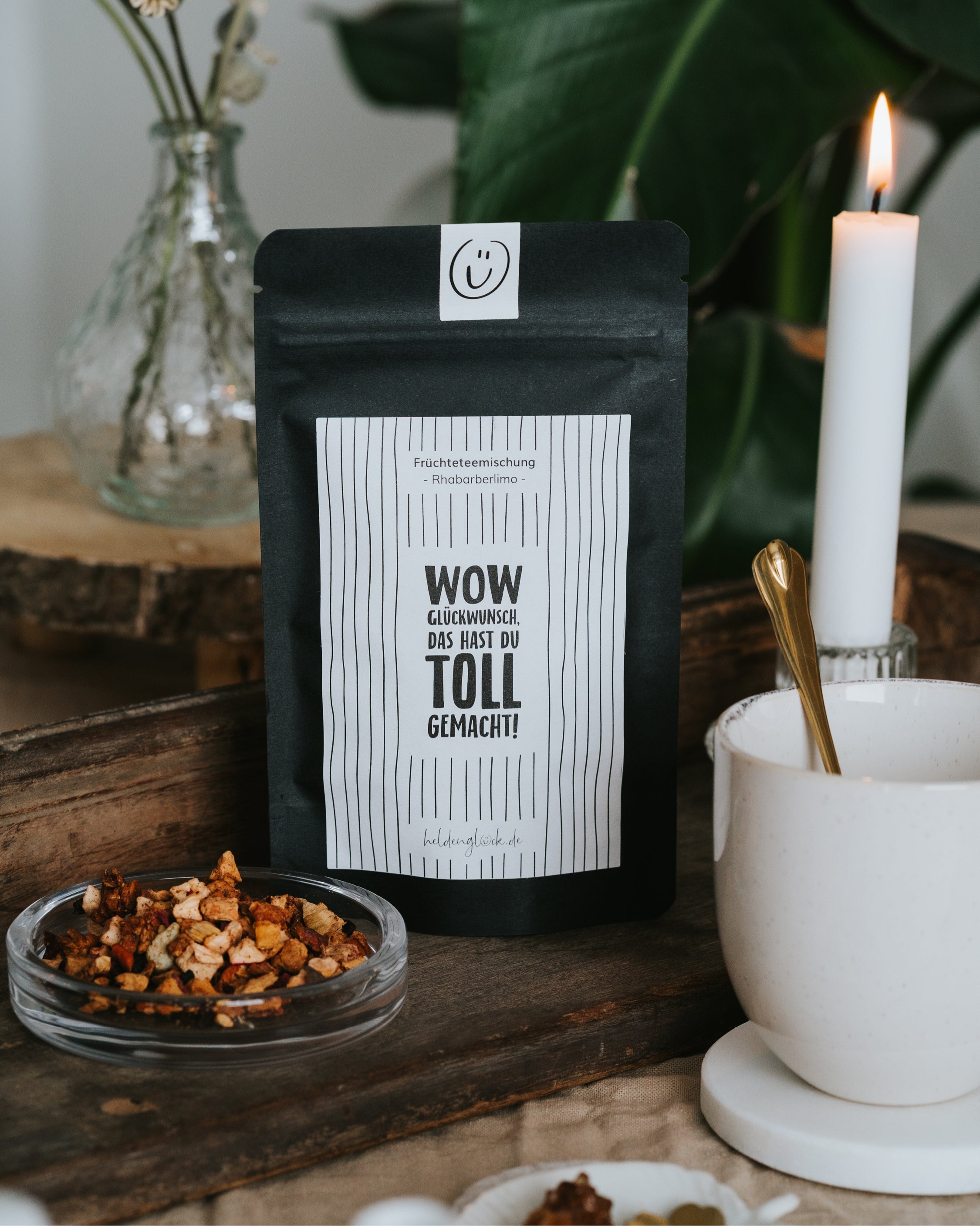 Wow Glückwunsch · Früchtetee