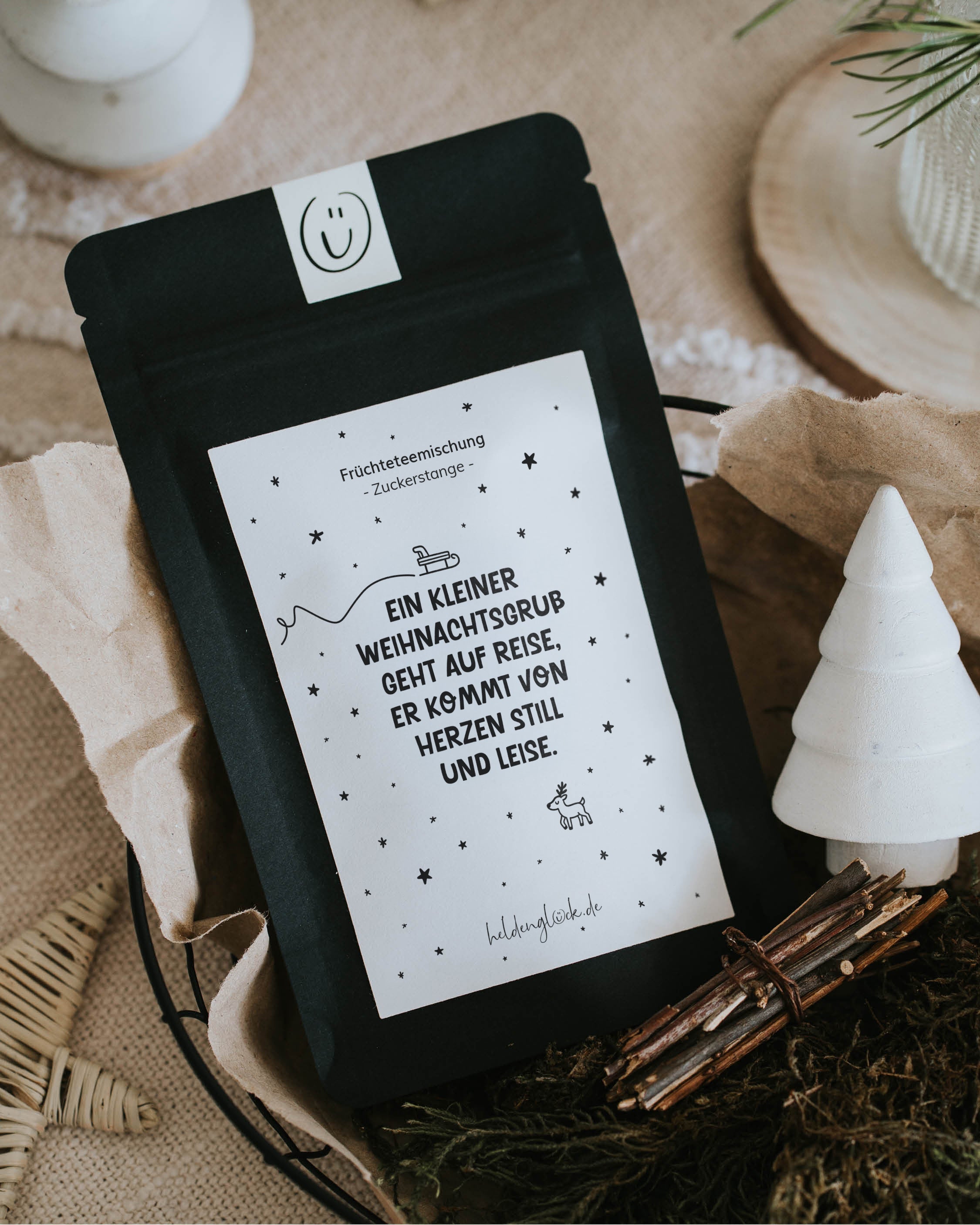 Weihnachtsgruß · Früchtetee