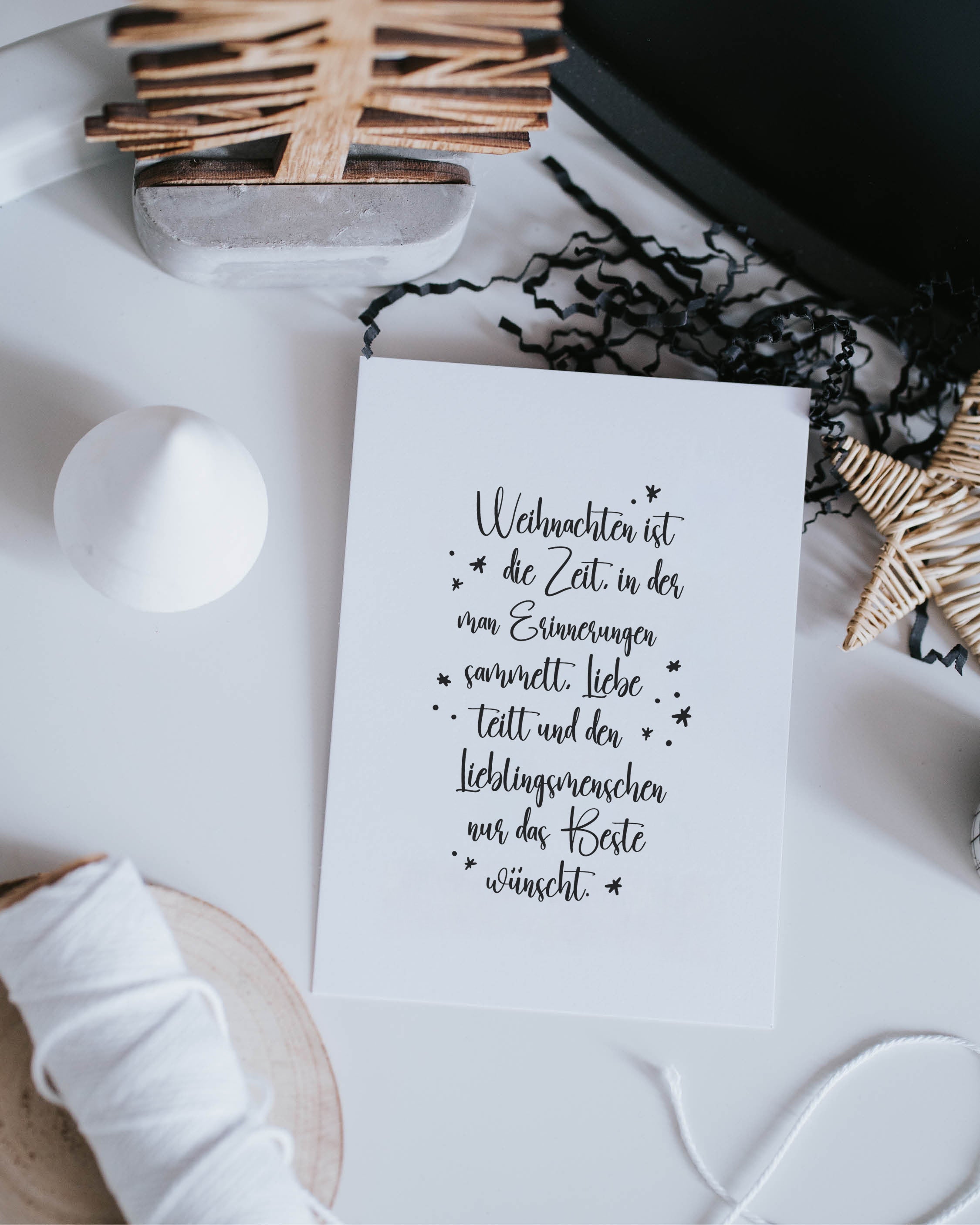 Weihnachtszeit · Postkarte