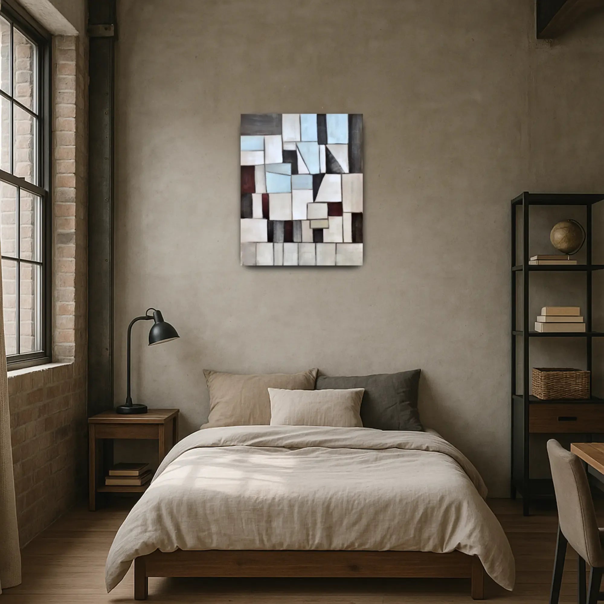 Großes Gemälde - Geometrie der Stille