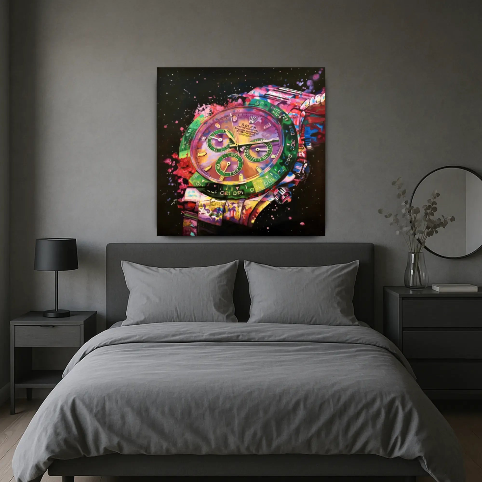 Großes Gemälde - Zeit im Farbrausch