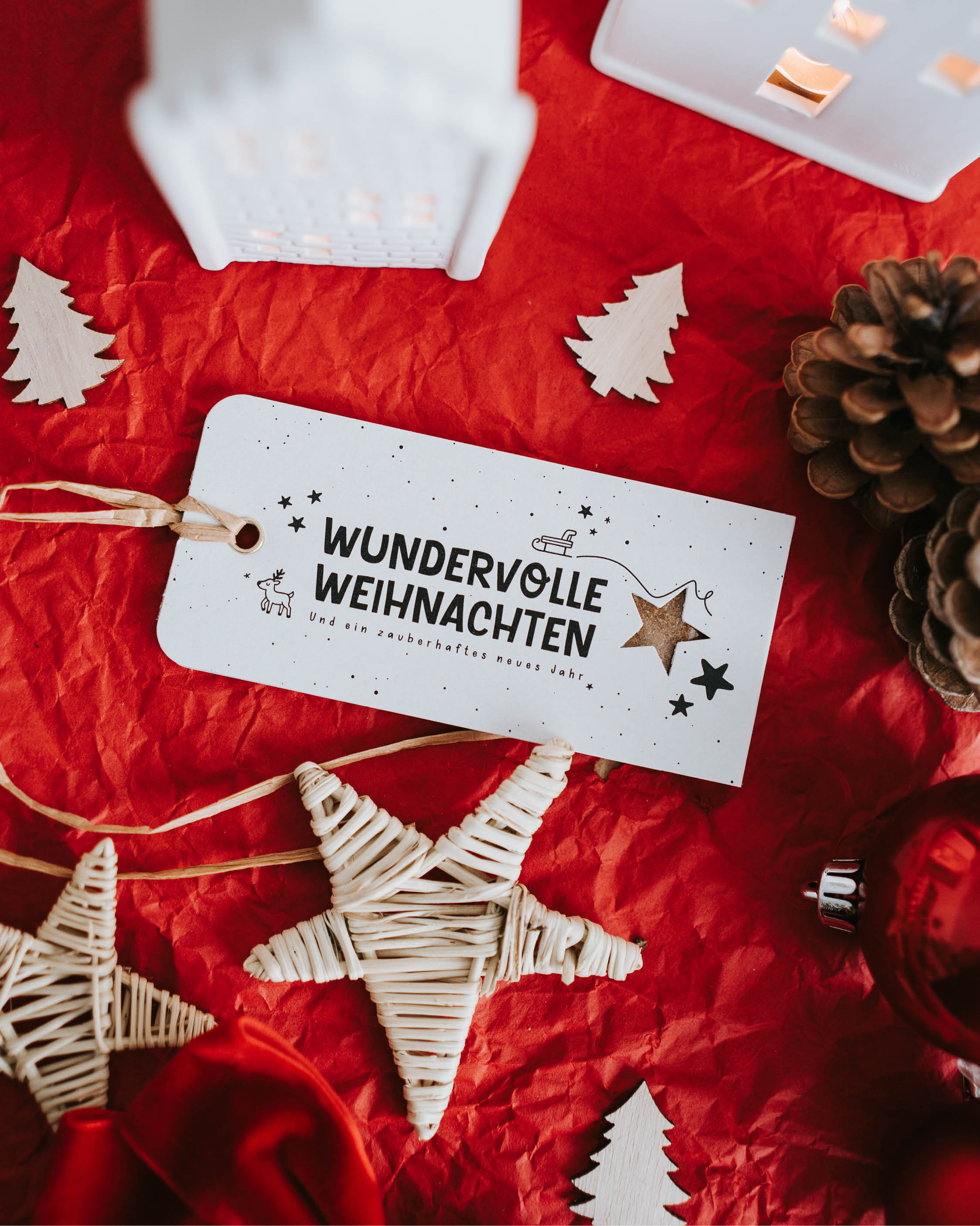 Wundervolle Weihnachten · Geschenkanhänger