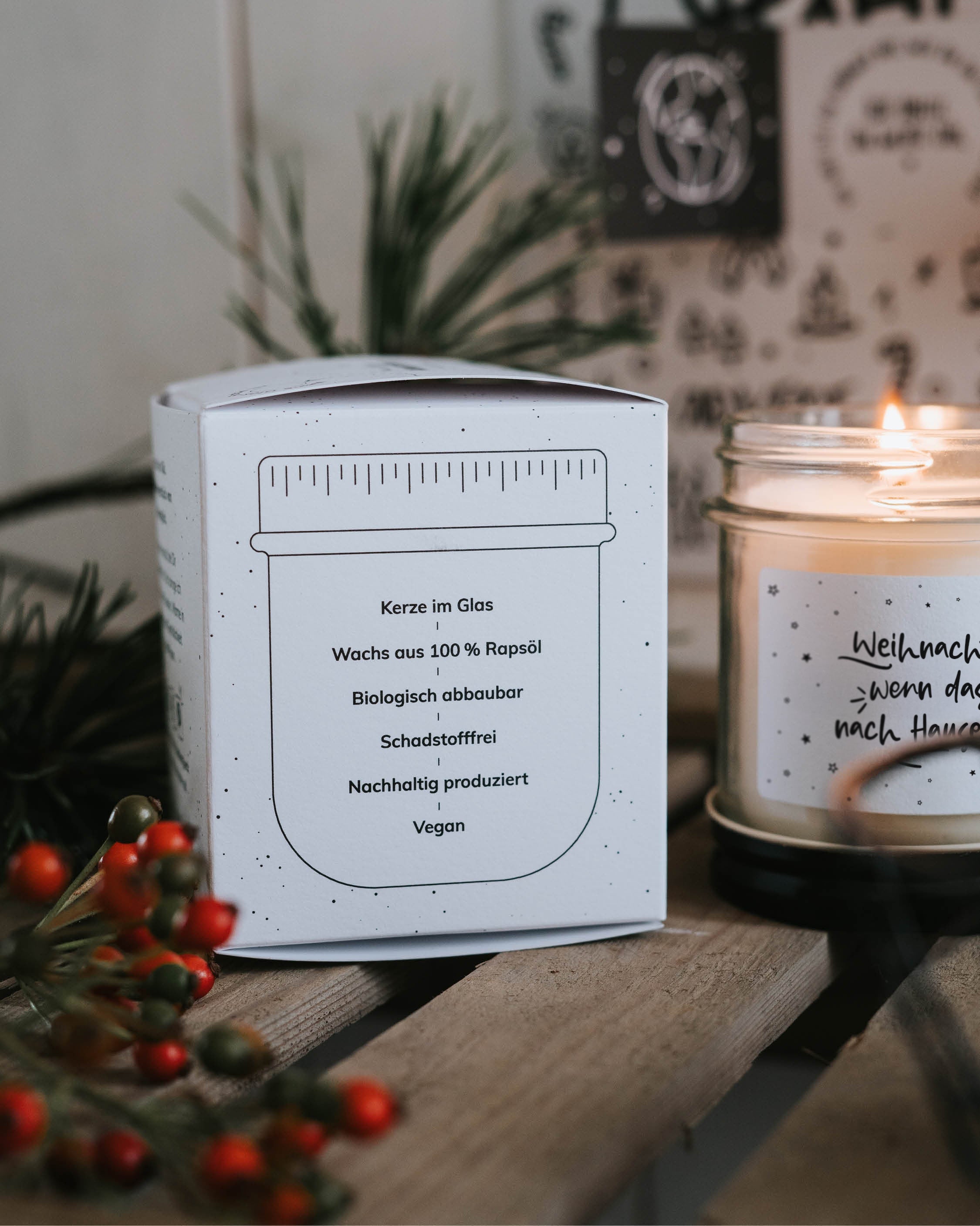 Weihnachten ist · Kerze